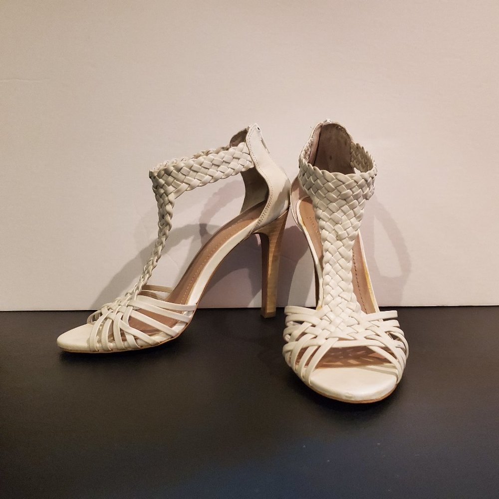 Women's woven leather summer sandal